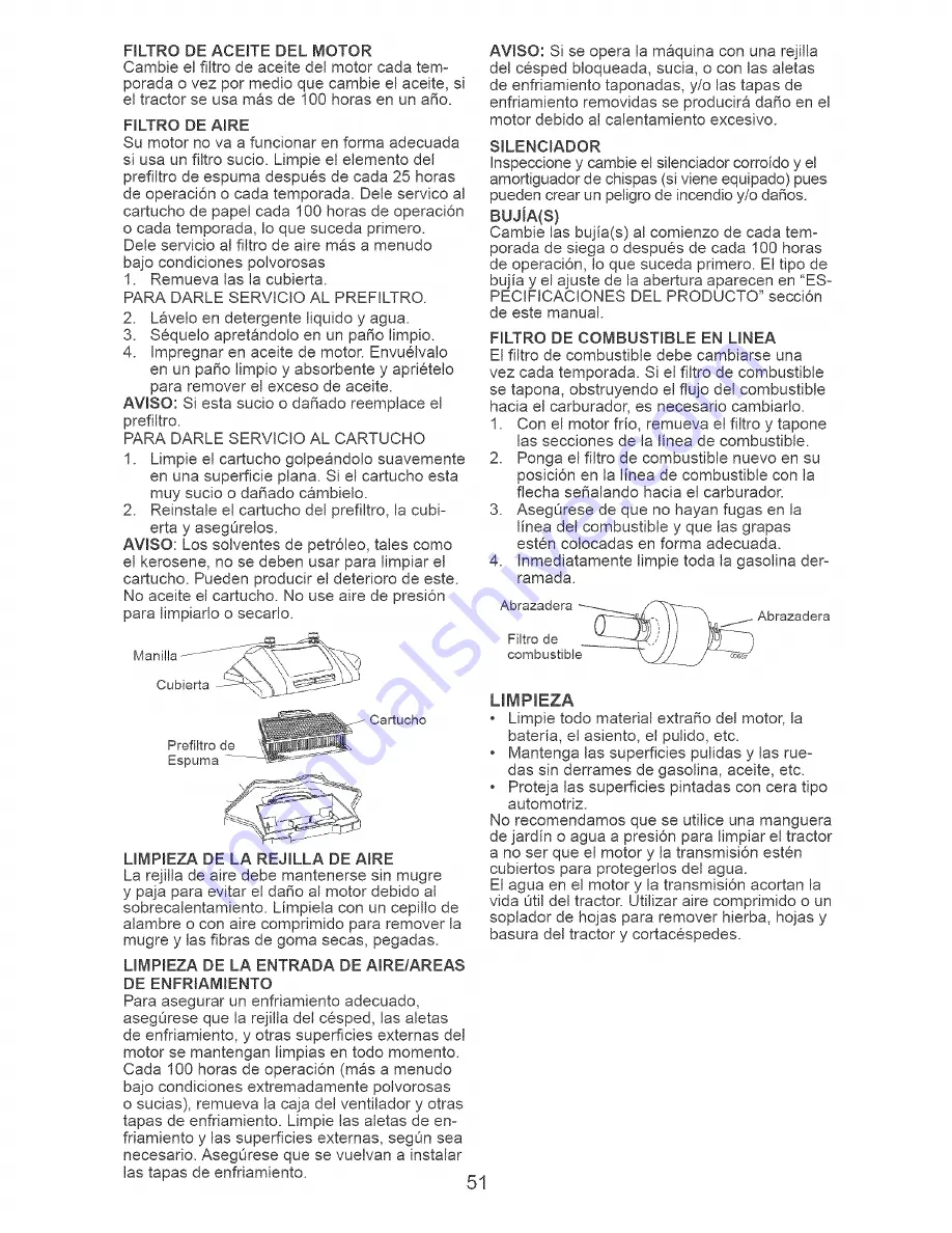 Craftsman 917.28728 Operator'S Manual Download Page 51