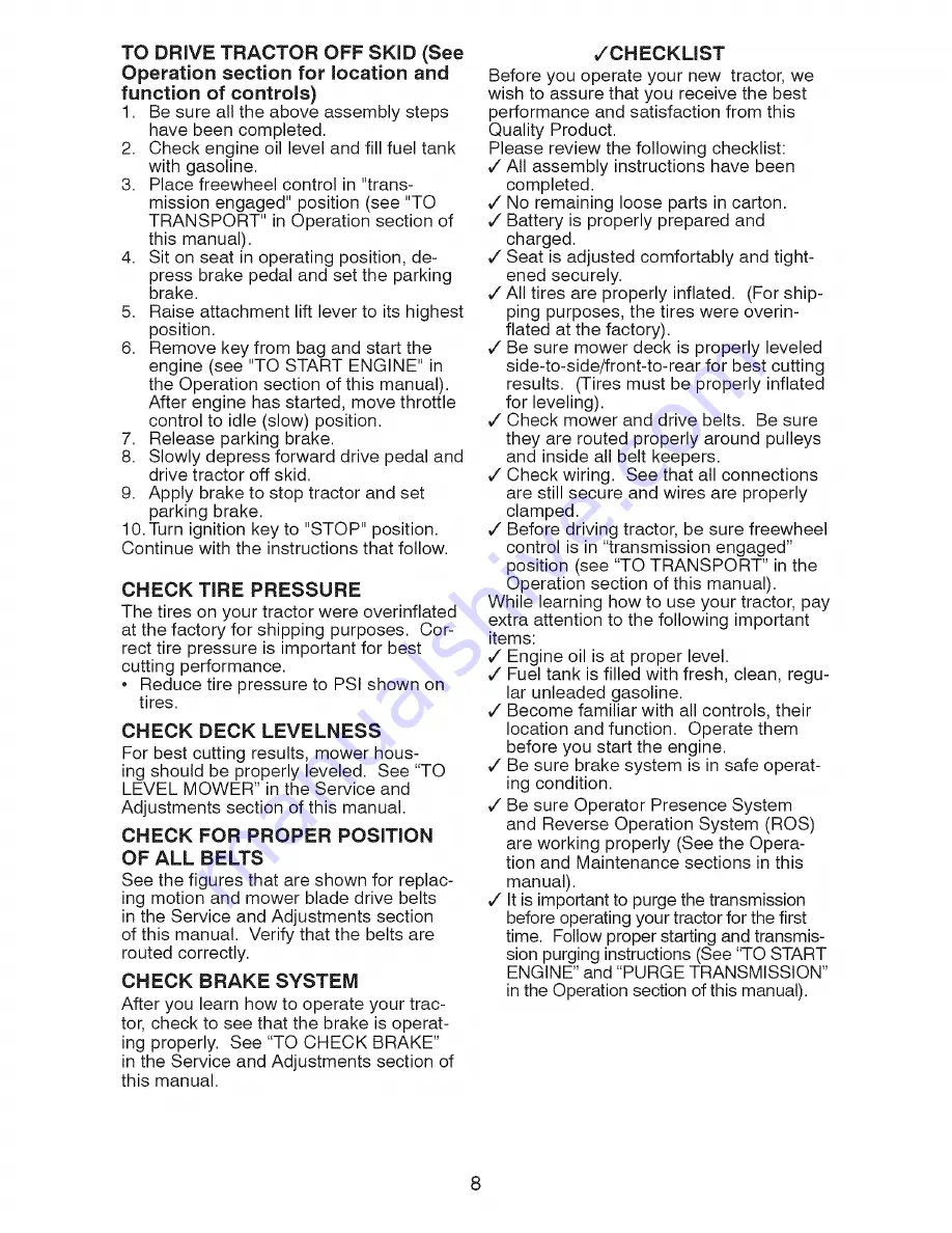 Craftsman 917.28742 Operator'S Manual Download Page 8