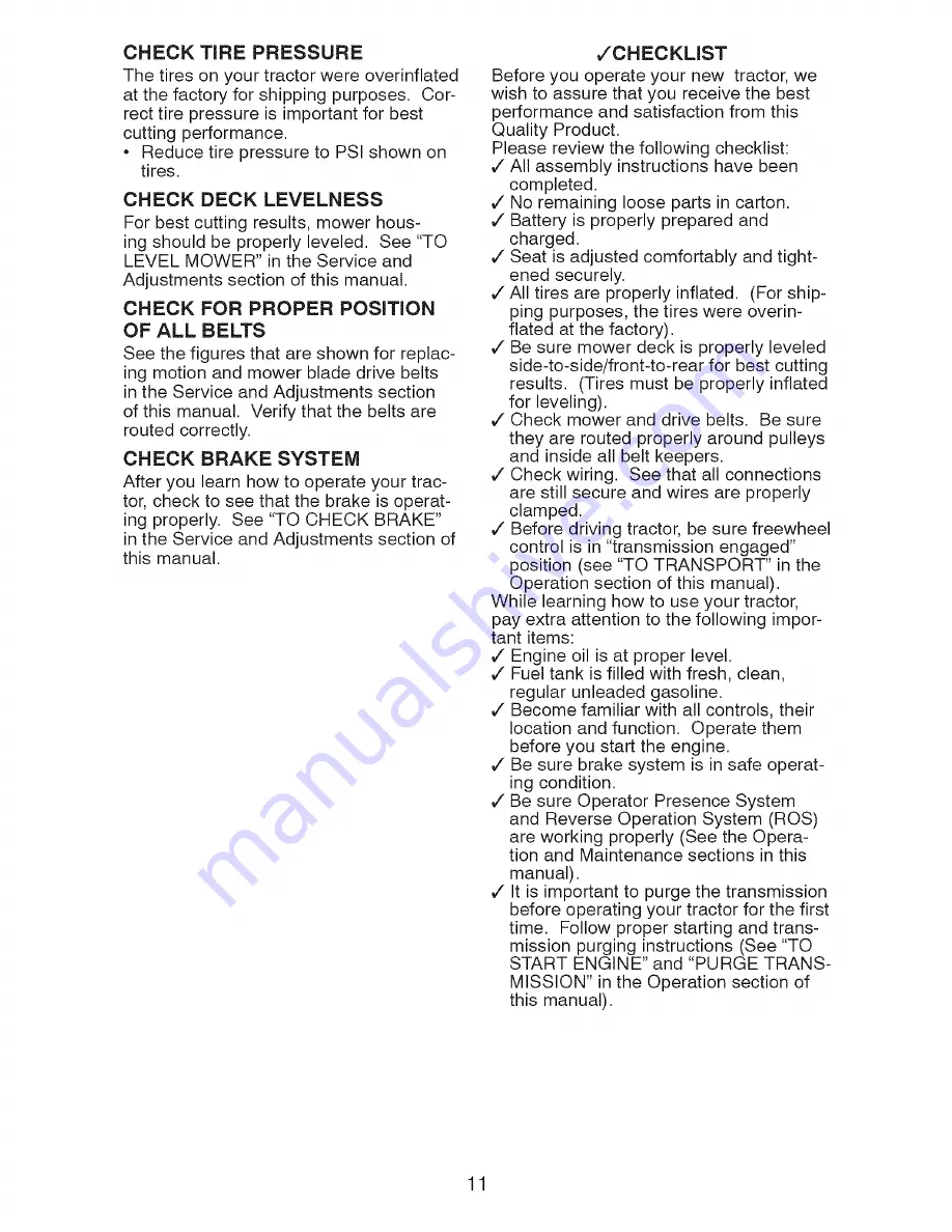 Craftsman 917.287440 Operator'S Manual Download Page 11