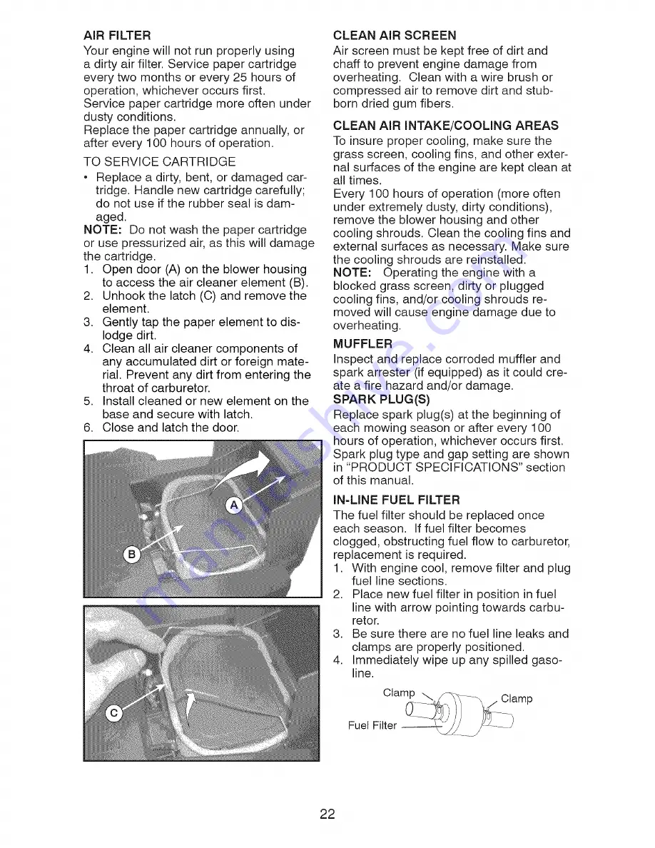 Craftsman 917.28745 Operator'S Manual Download Page 22