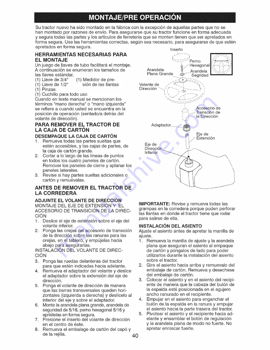 Craftsman 917.28808 Operator'S Manual Download Page 40