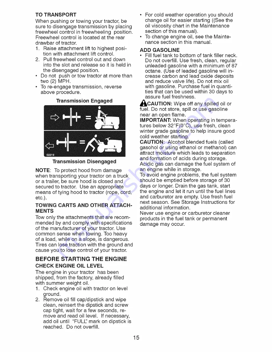 Craftsman 917.28810 Operator'S Manual Download Page 15