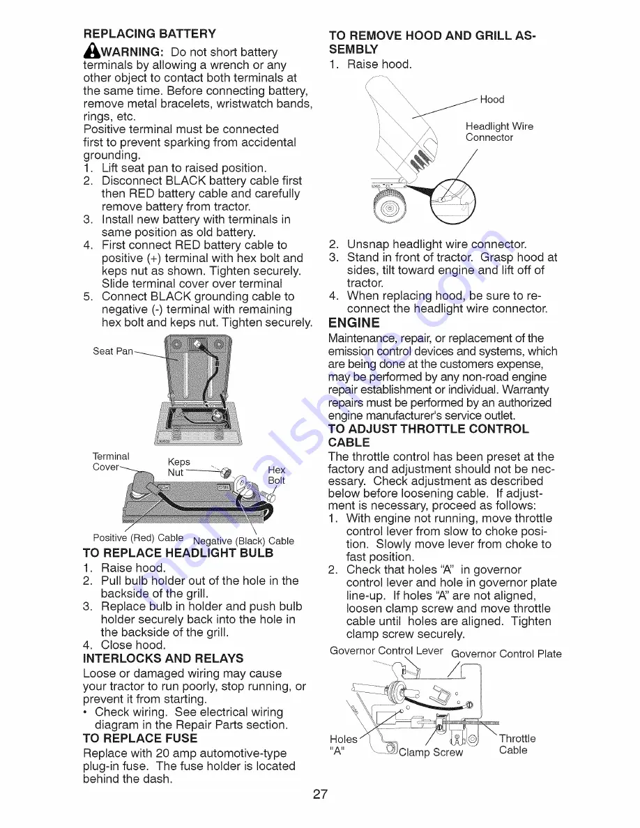 Craftsman 917.28810 Operator'S Manual Download Page 27