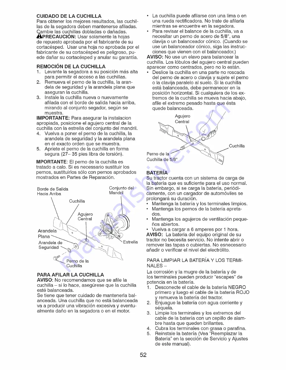 Craftsman 917.28810 Operator'S Manual Download Page 52