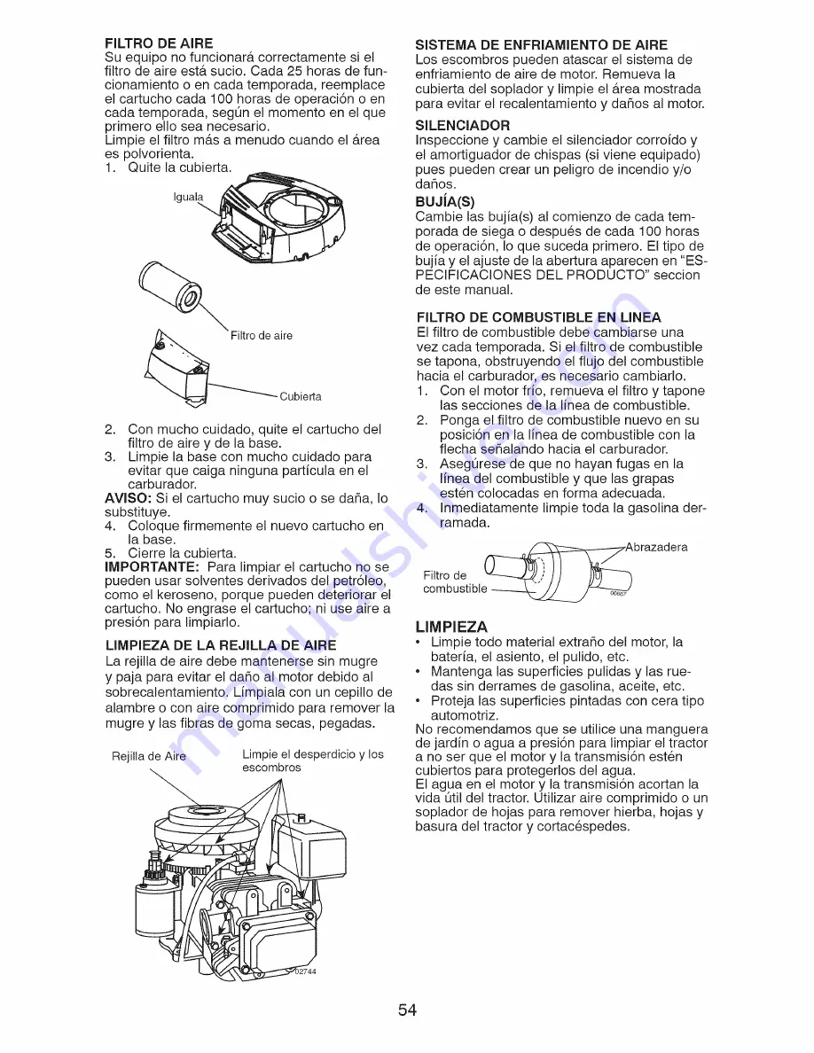 Craftsman 917.28810 Скачать руководство пользователя страница 54