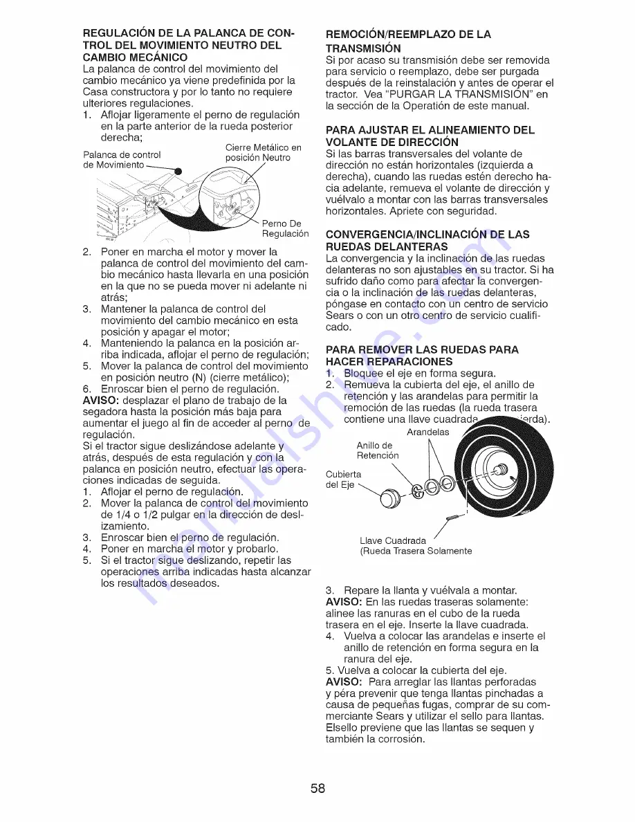 Craftsman 917.28810 Operator'S Manual Download Page 58