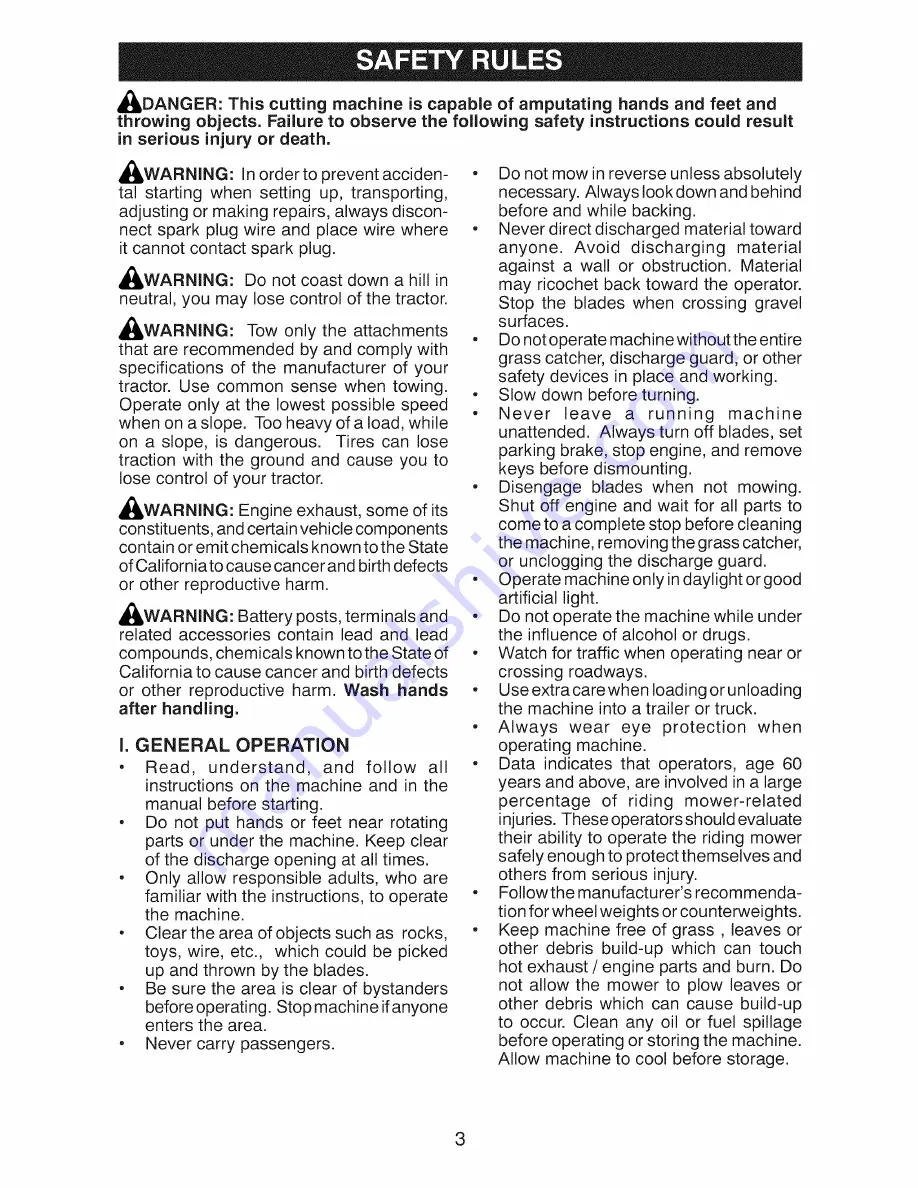 Craftsman 917.28814 Operator'S Manual Download Page 3