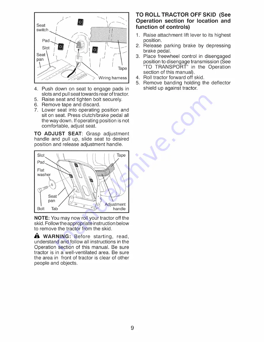 Craftsman 917.28814 Operator'S Manual Download Page 9