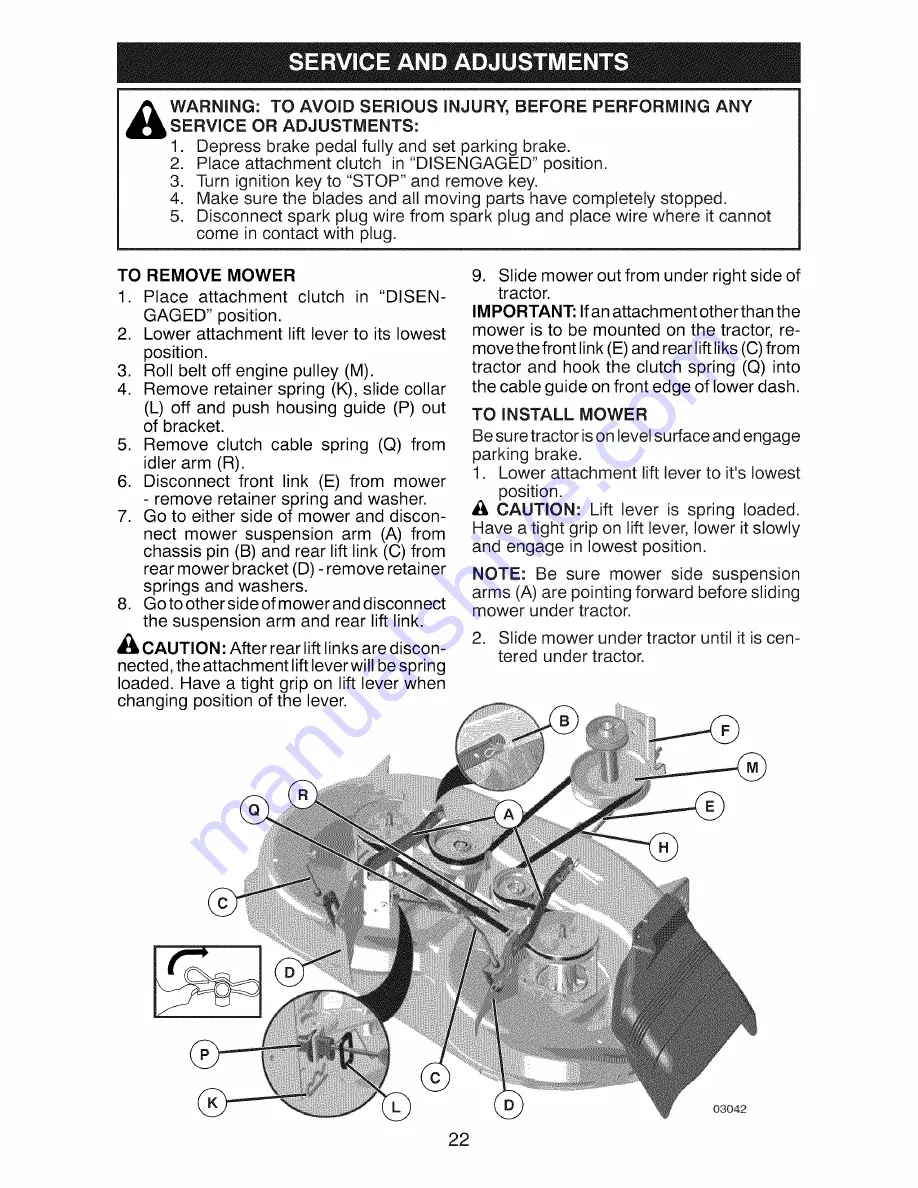 Craftsman 917.28814 Operator'S Manual Download Page 22