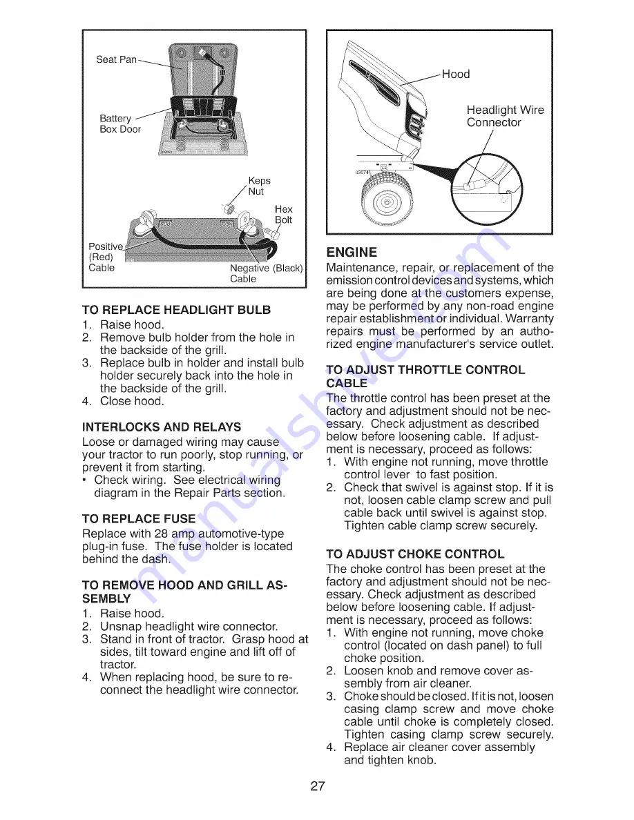 Craftsman 917.28814 Operator'S Manual Download Page 27