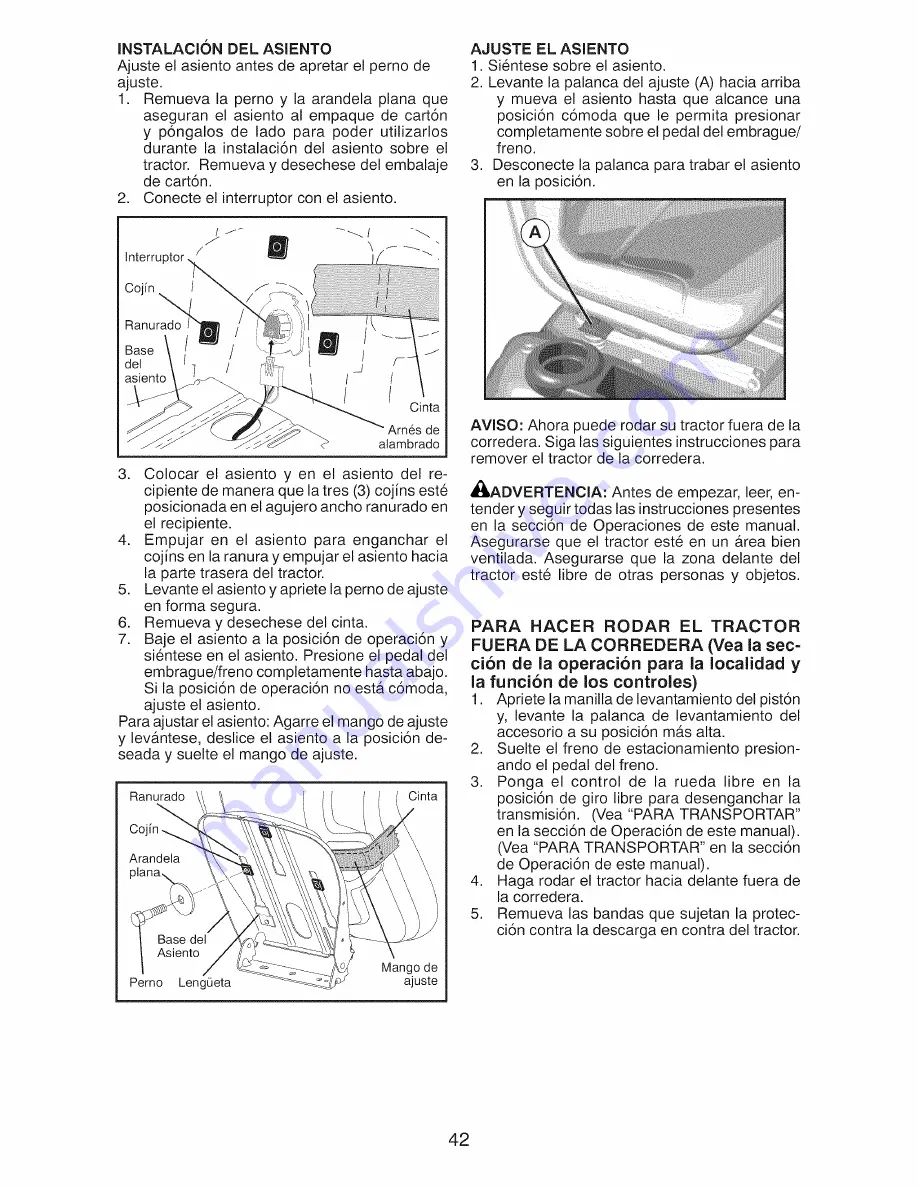 Craftsman 917.28814 Operator'S Manual Download Page 42