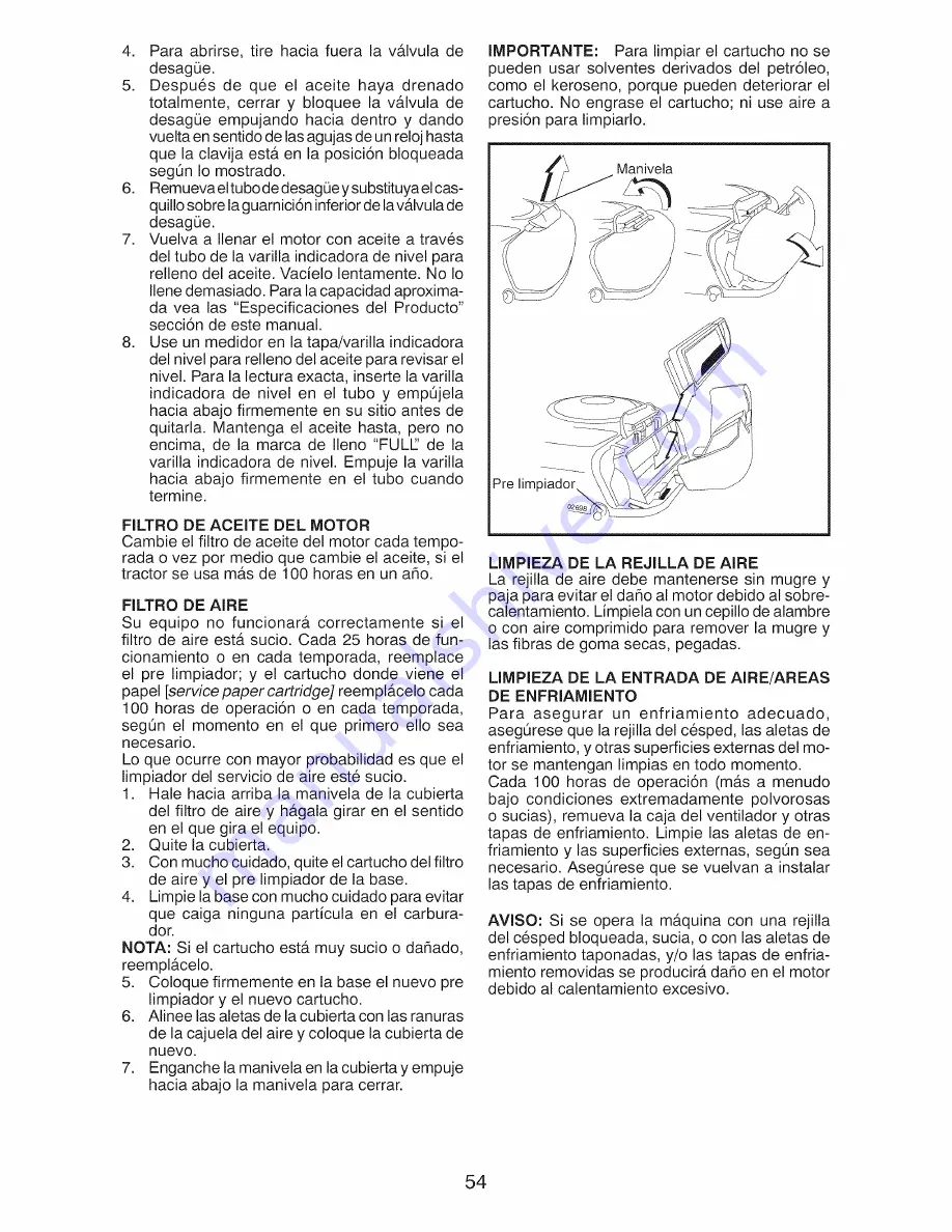 Craftsman 917.28814 Operator'S Manual Download Page 54