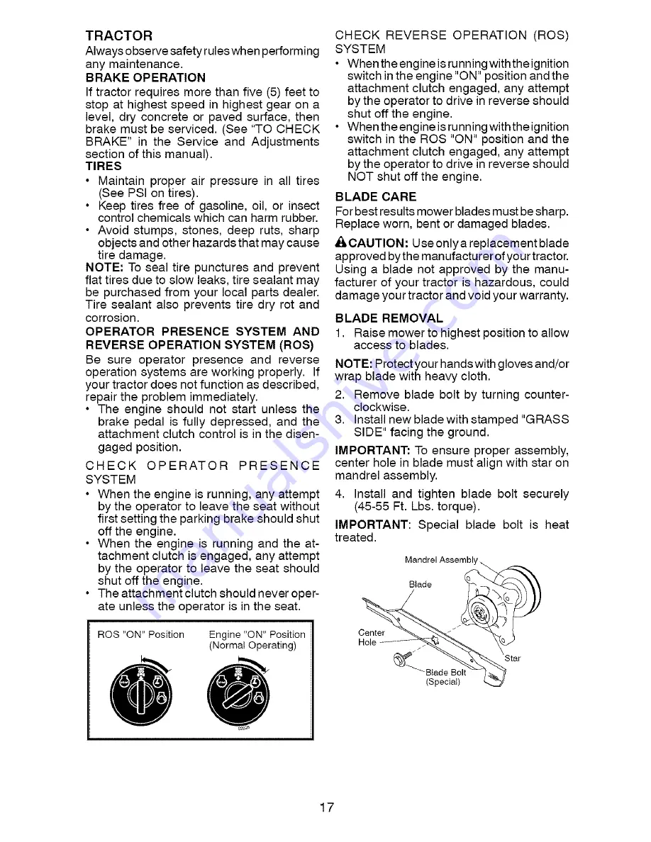 Craftsman 917.28848 Operator'S Manual Download Page 17