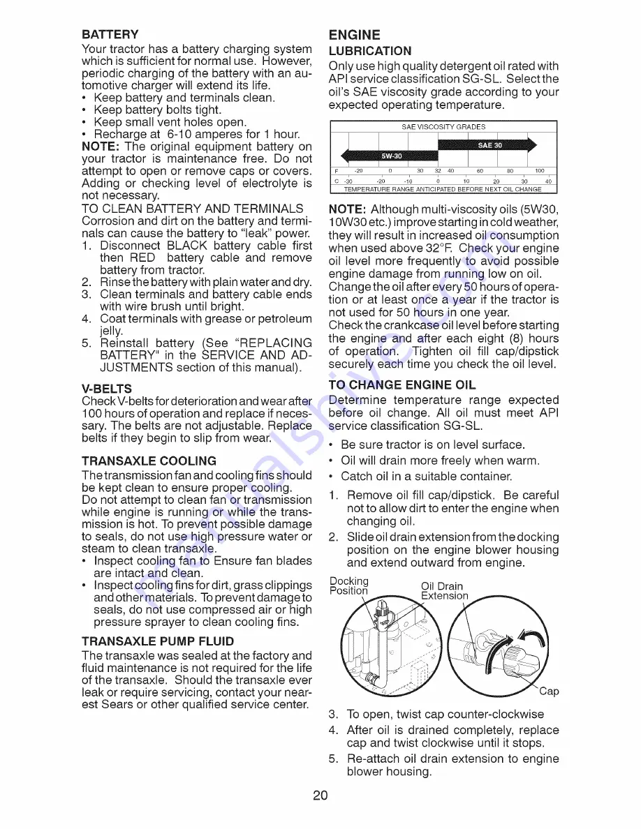 Craftsman 917.28851 Operator'S Manual Download Page 20