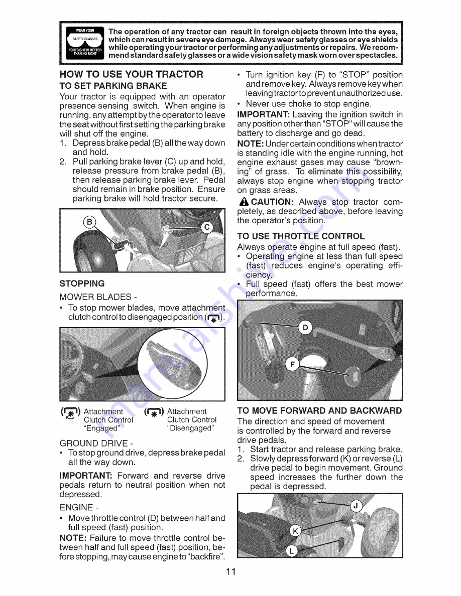 Craftsman 917.28853 Operator'S Manual Download Page 11