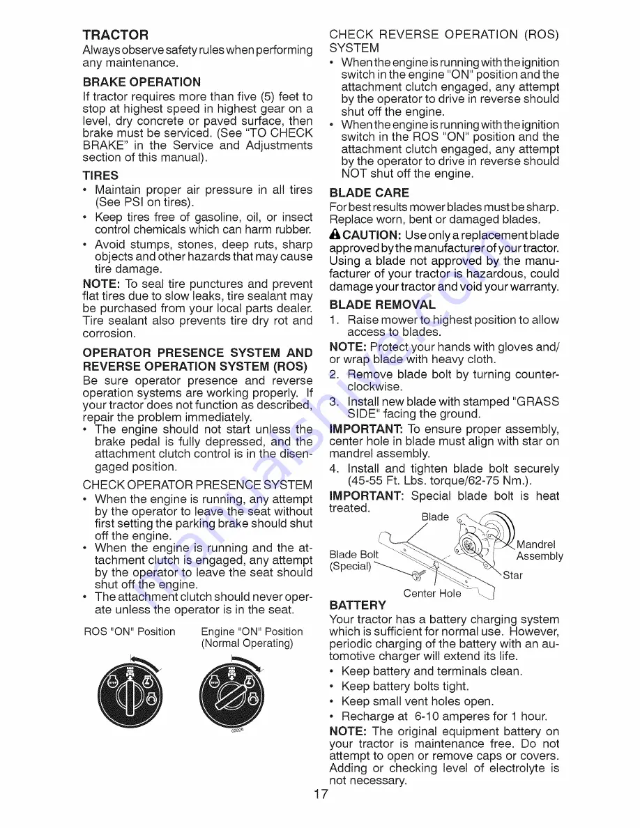 Craftsman 917.28853 Operator'S Manual Download Page 17