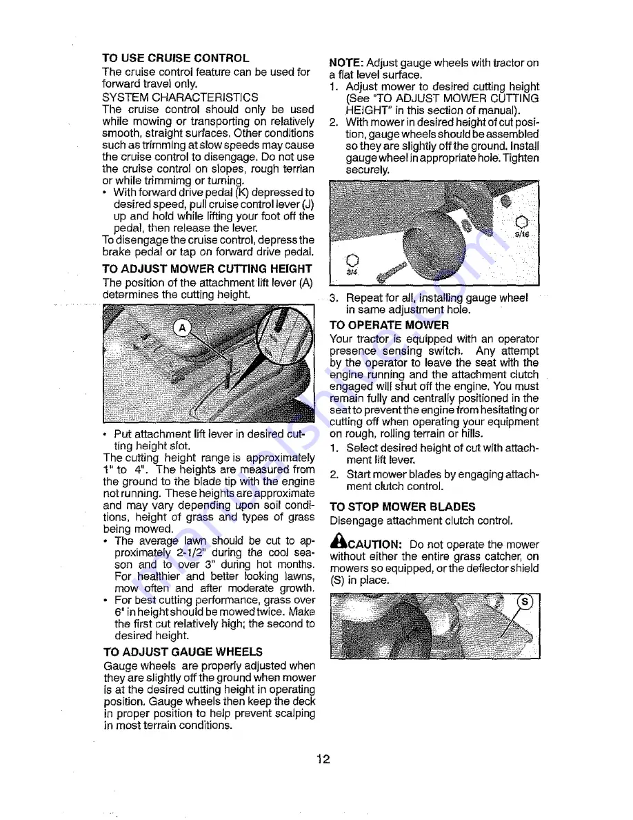 Craftsman 917.28857 Operator'S Manual Download Page 12