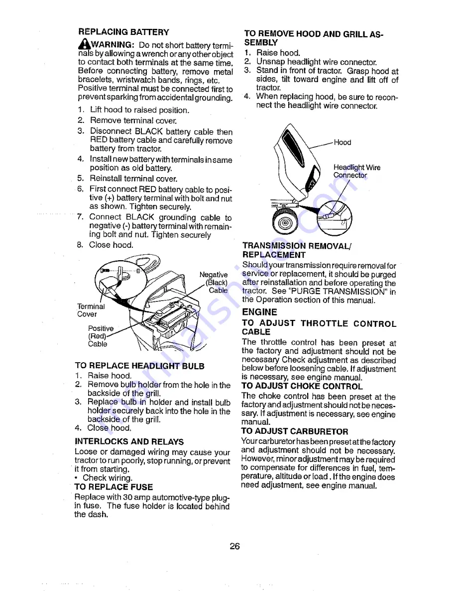 Craftsman 917.28857 Operator'S Manual Download Page 26