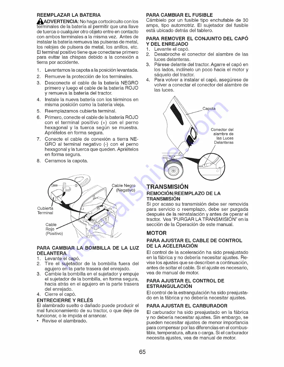 Craftsman 917.28858 Operator'S Manual Download Page 65