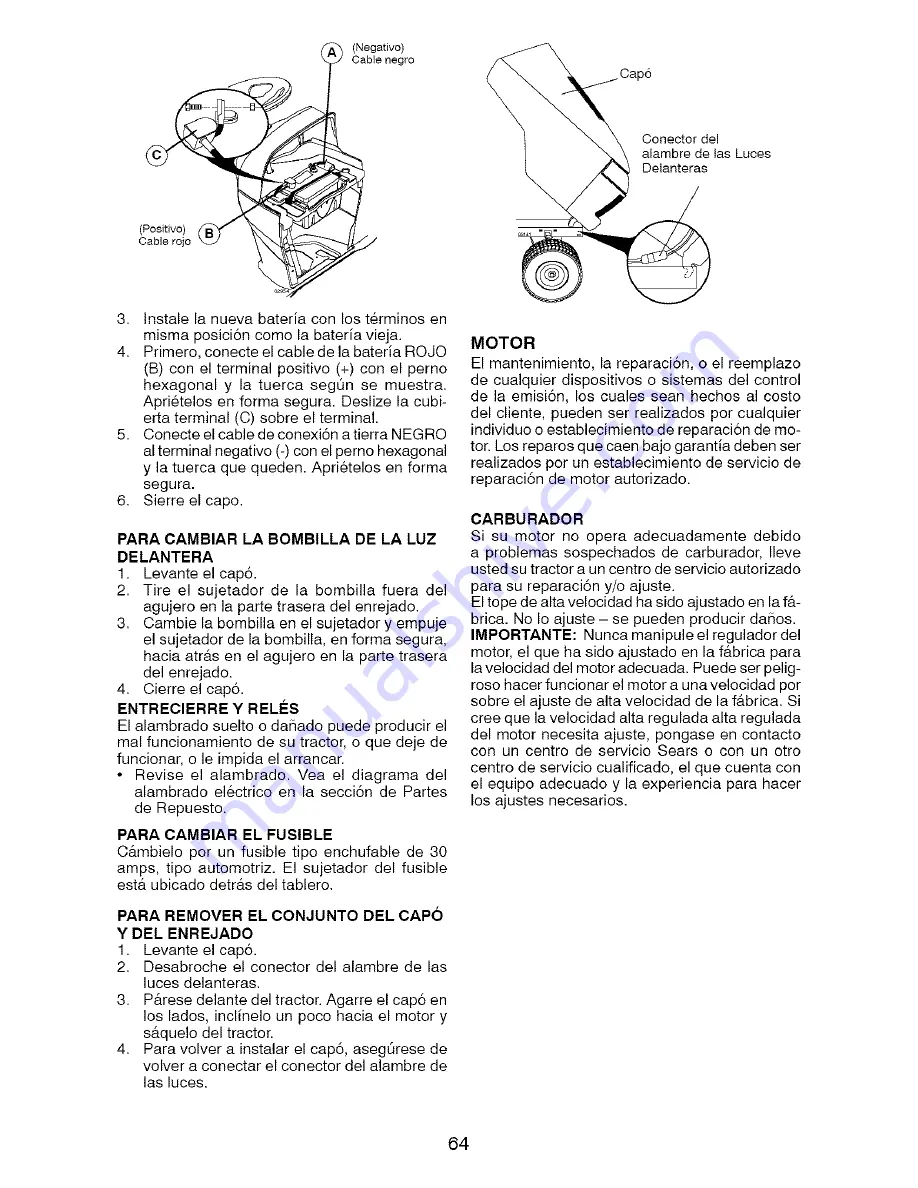 Craftsman 917.288600 Operator'S Manual Download Page 64