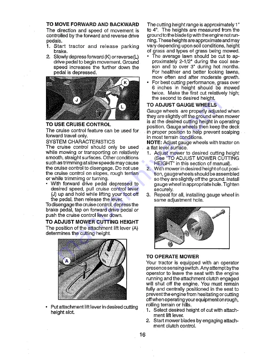 Craftsman 917.28863 Operator'S Manual Download Page 16