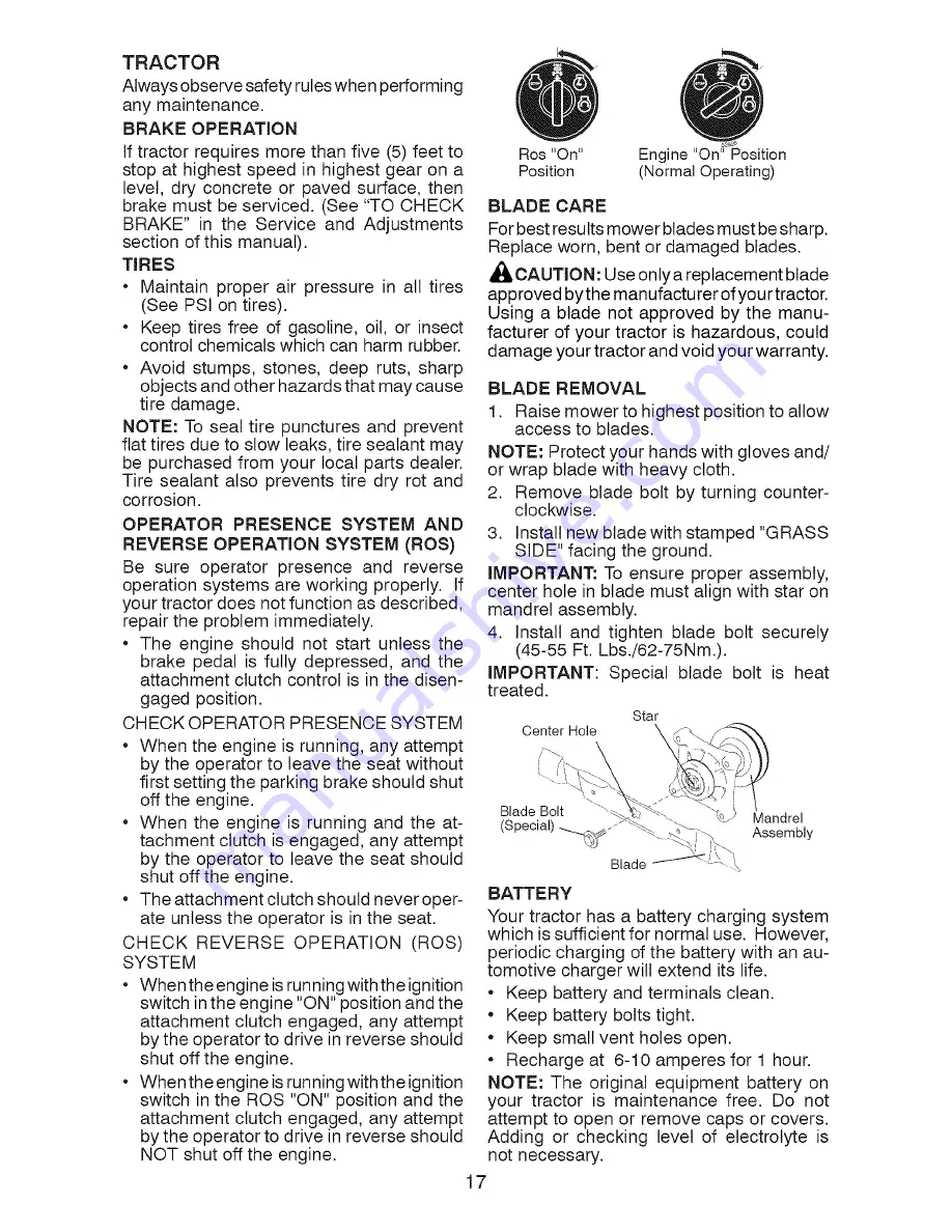 Craftsman 917.28866 Operator'S Manual Download Page 17