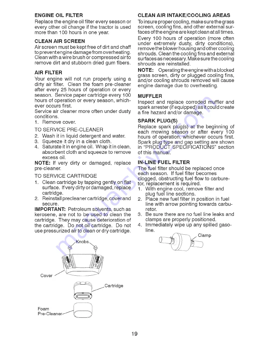 Craftsman 917.28866 Operator'S Manual Download Page 19