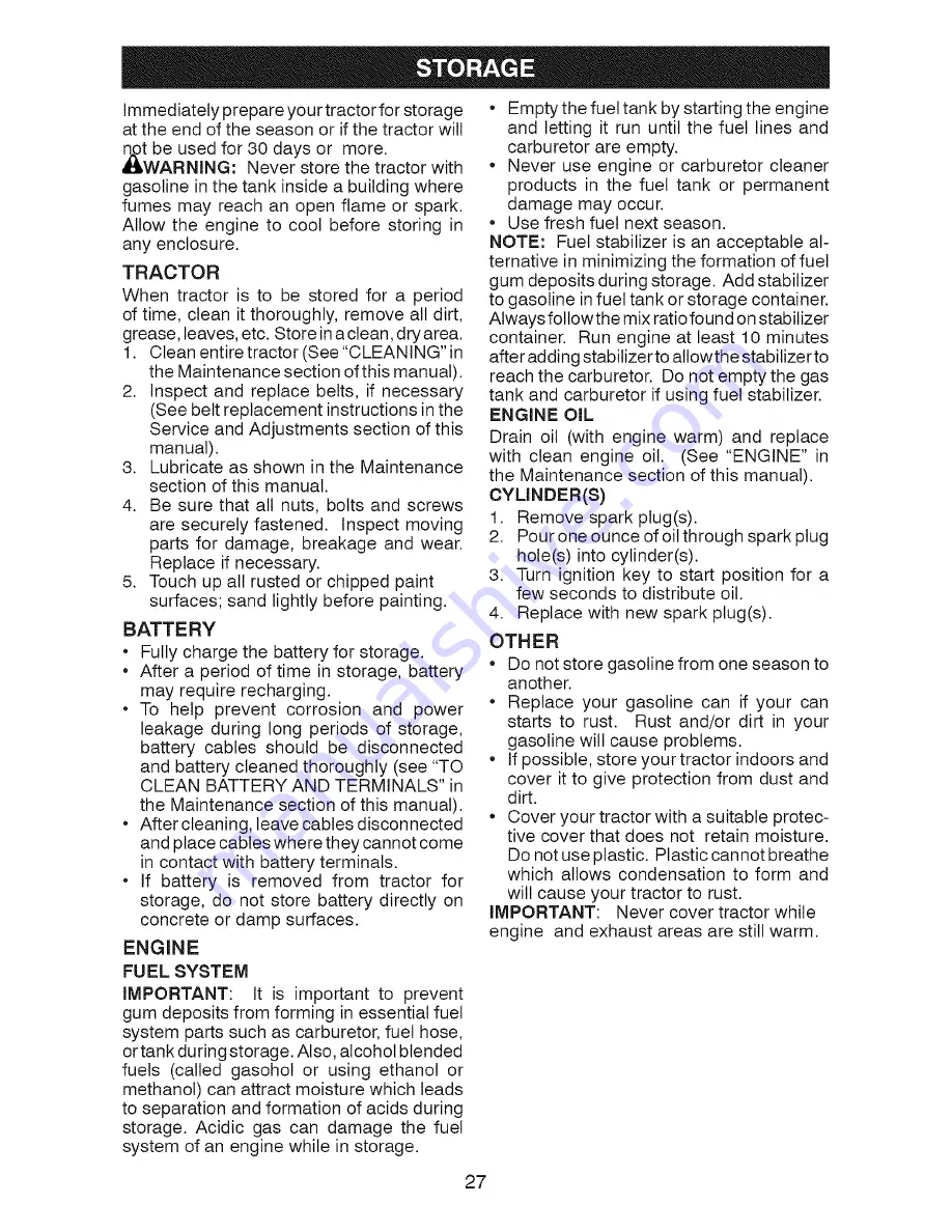 Craftsman 917.28866 Operator'S Manual Download Page 27