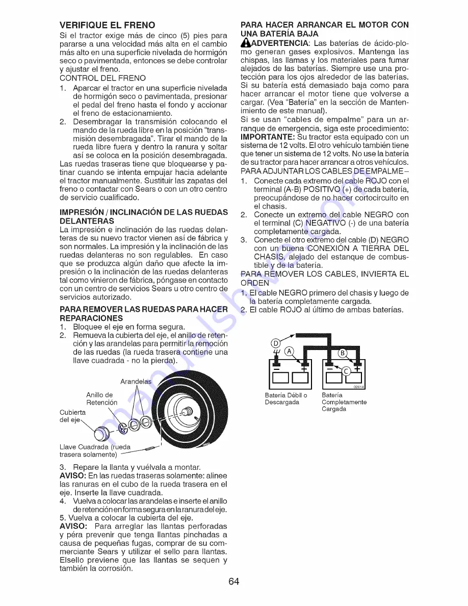 Craftsman 917.28867 Operator'S Manual Download Page 64