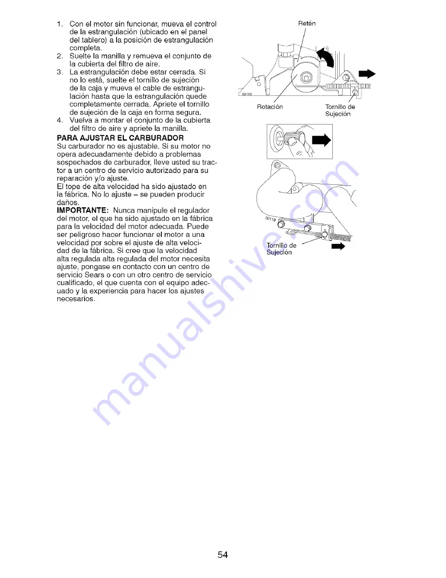 Craftsman 917.28890 Operator'S Manual Download Page 54