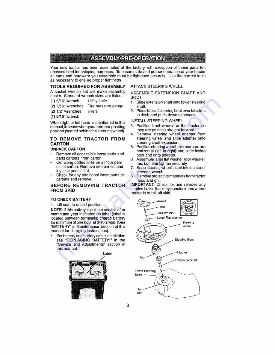 Craftsman 917.28910 Operator'S Manual Download Page 8