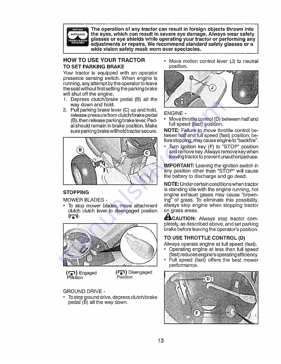 Craftsman 917.28918 Operator'S Manual Download Page 13