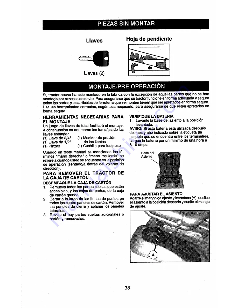 Craftsman 917.28922 Operator'S Manual Download Page 38