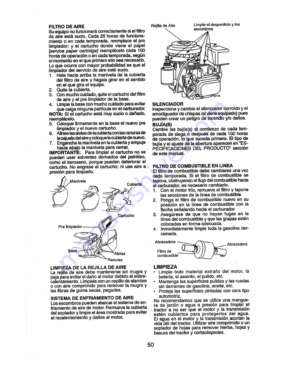 Craftsman 917.28922 Operator'S Manual Download Page 50