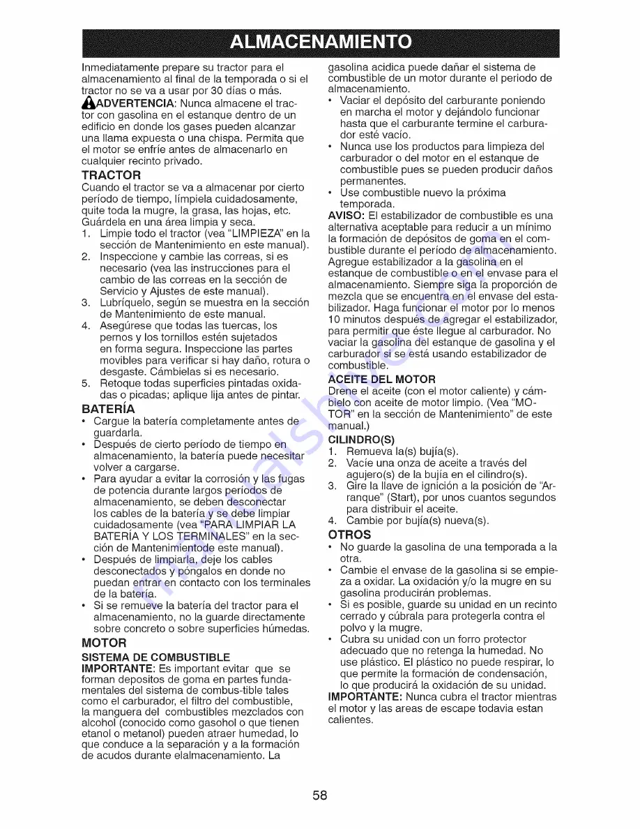 Craftsman 917.28925 Operator'S Manual Download Page 58