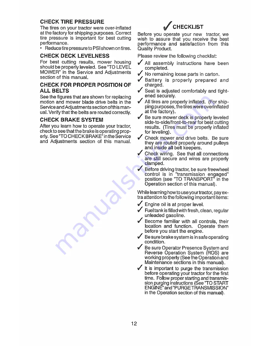 Craftsman 917.28947 Operator'S Manual Download Page 12