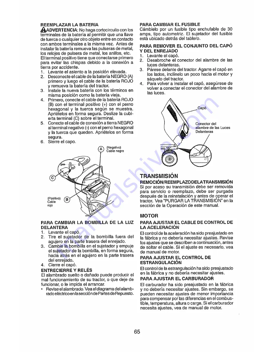 Craftsman 917.28947 Operator'S Manual Download Page 65