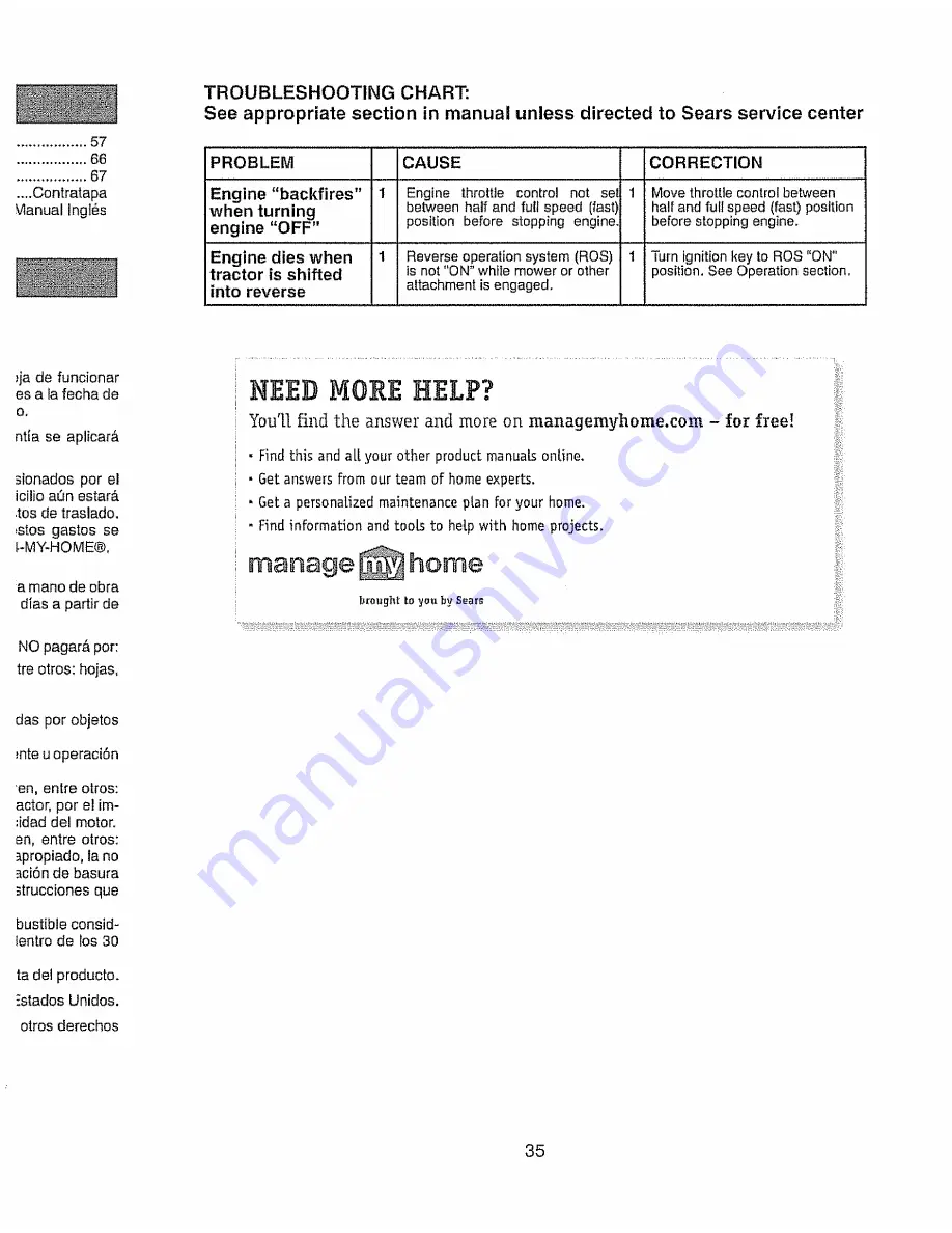 Craftsman 917.28972 Operator'S Manual Download Page 35