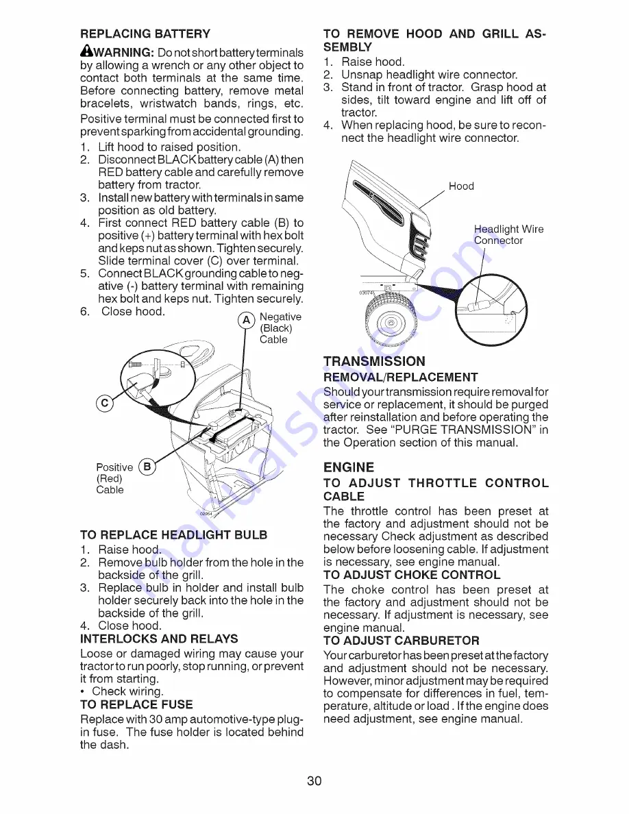 Craftsman 917.28990 Operator'S Manual Download Page 30