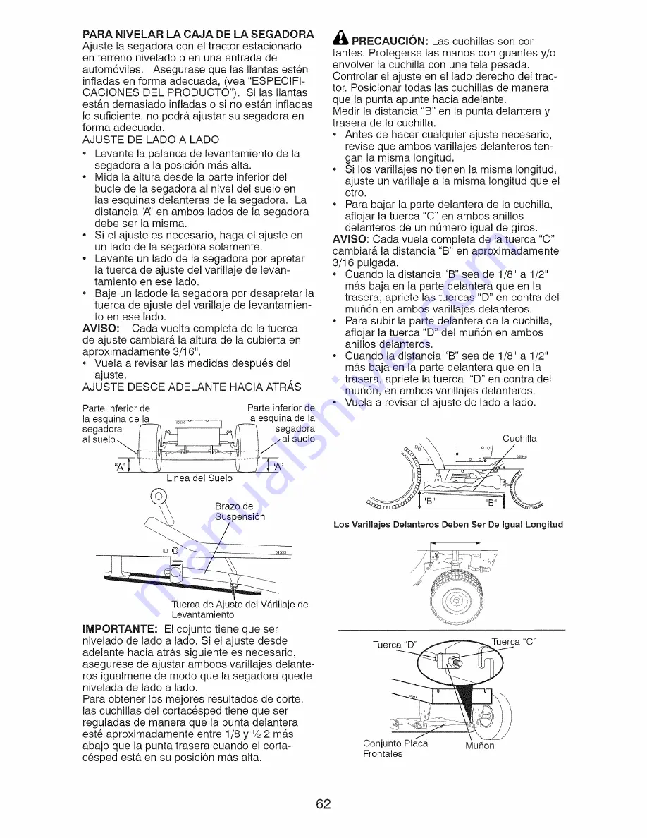 Craftsman 917.28990 Operator'S Manual Download Page 62