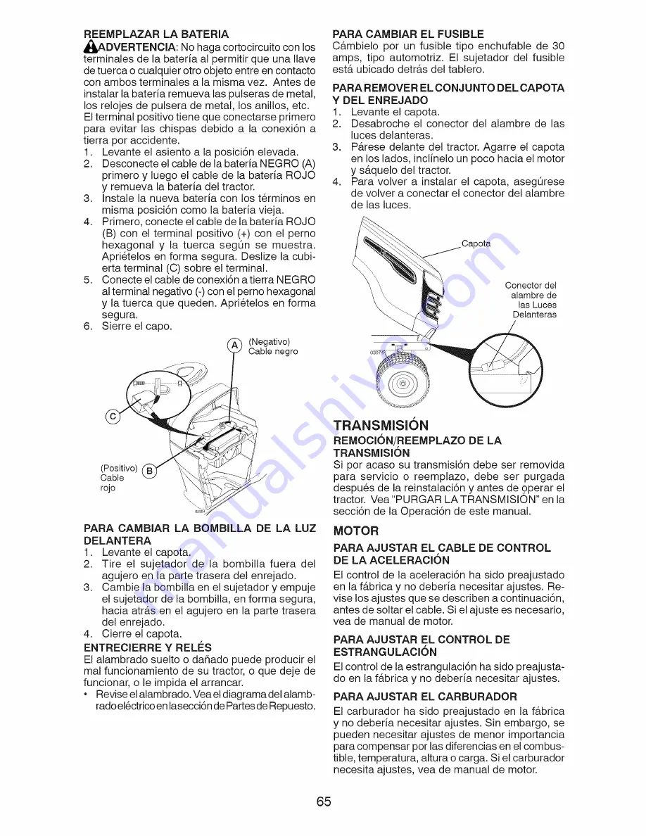 Craftsman 917.28990 Operator'S Manual Download Page 65