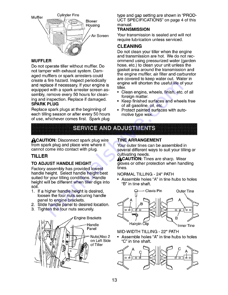 Craftsman 917.291480 Owner'S Manual Download Page 13