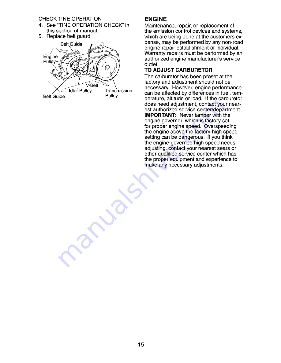 Craftsman 917.291480 Owner'S Manual Download Page 15