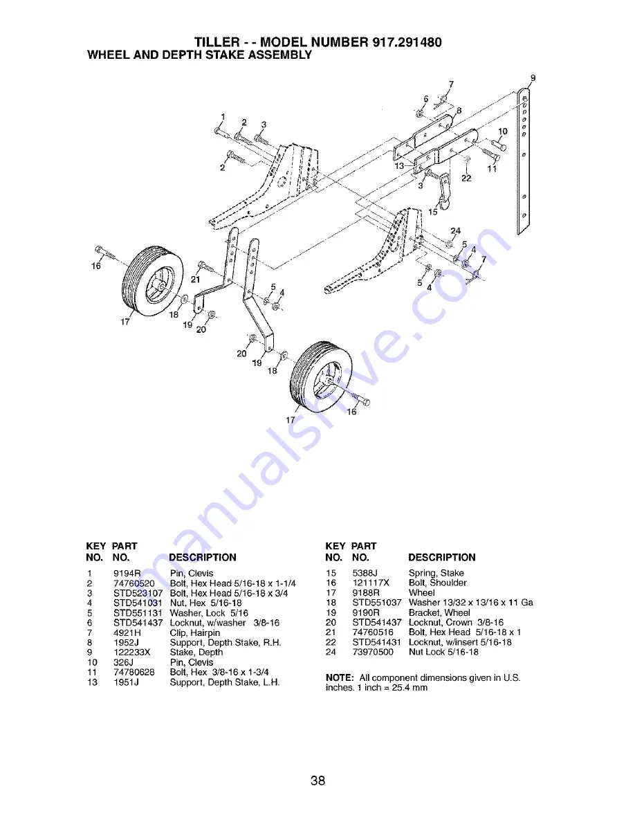 Craftsman 917.291480 Скачать руководство пользователя страница 38