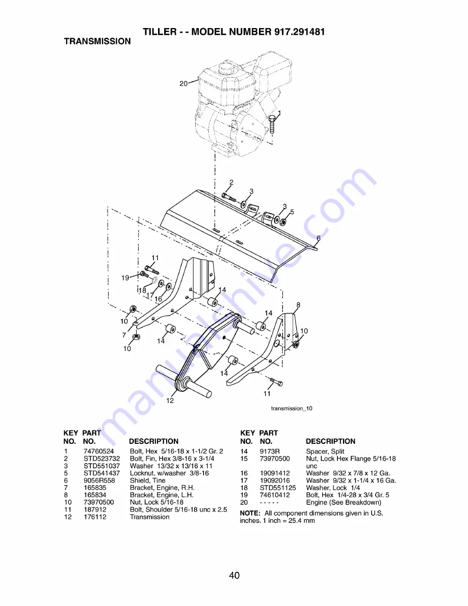 Craftsman 917.291481 Owner'S Manual Download Page 40