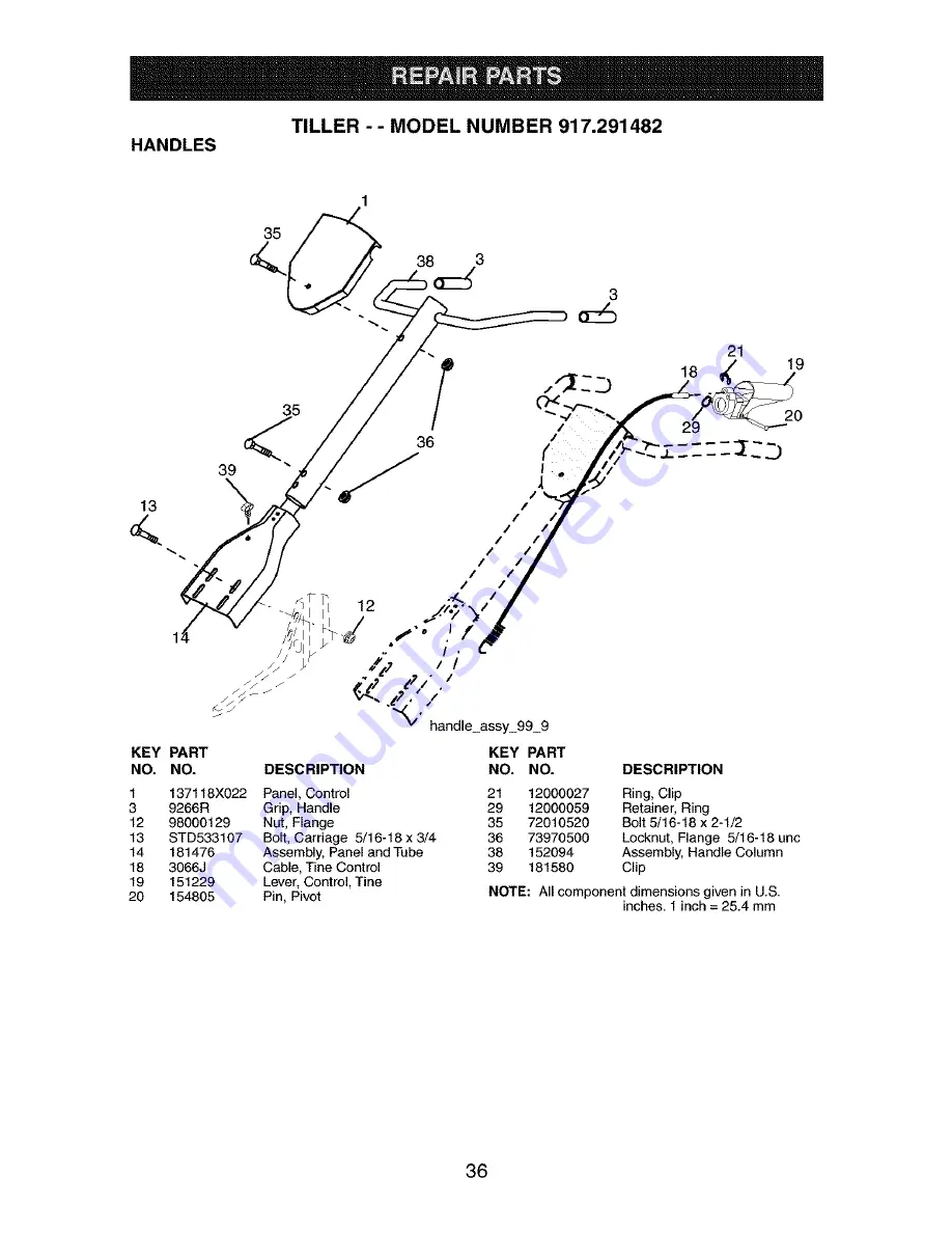 Craftsman 917.291482 Owner'S Manual Download Page 36