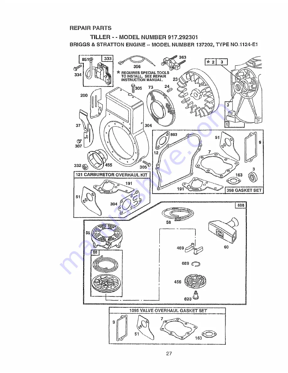 Craftsman 917.292301 Скачать руководство пользователя страница 27