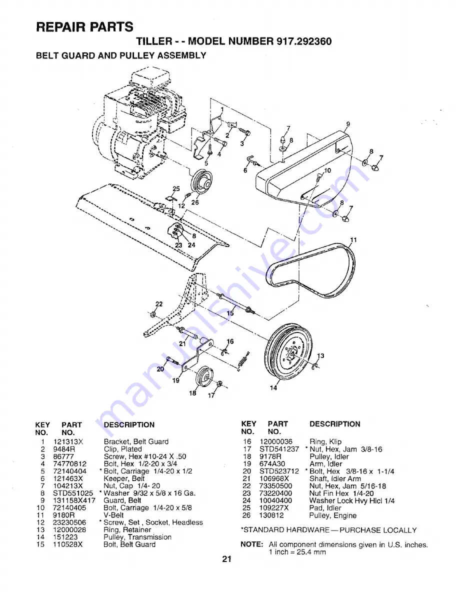 Craftsman 917.292360 Скачать руководство пользователя страница 21