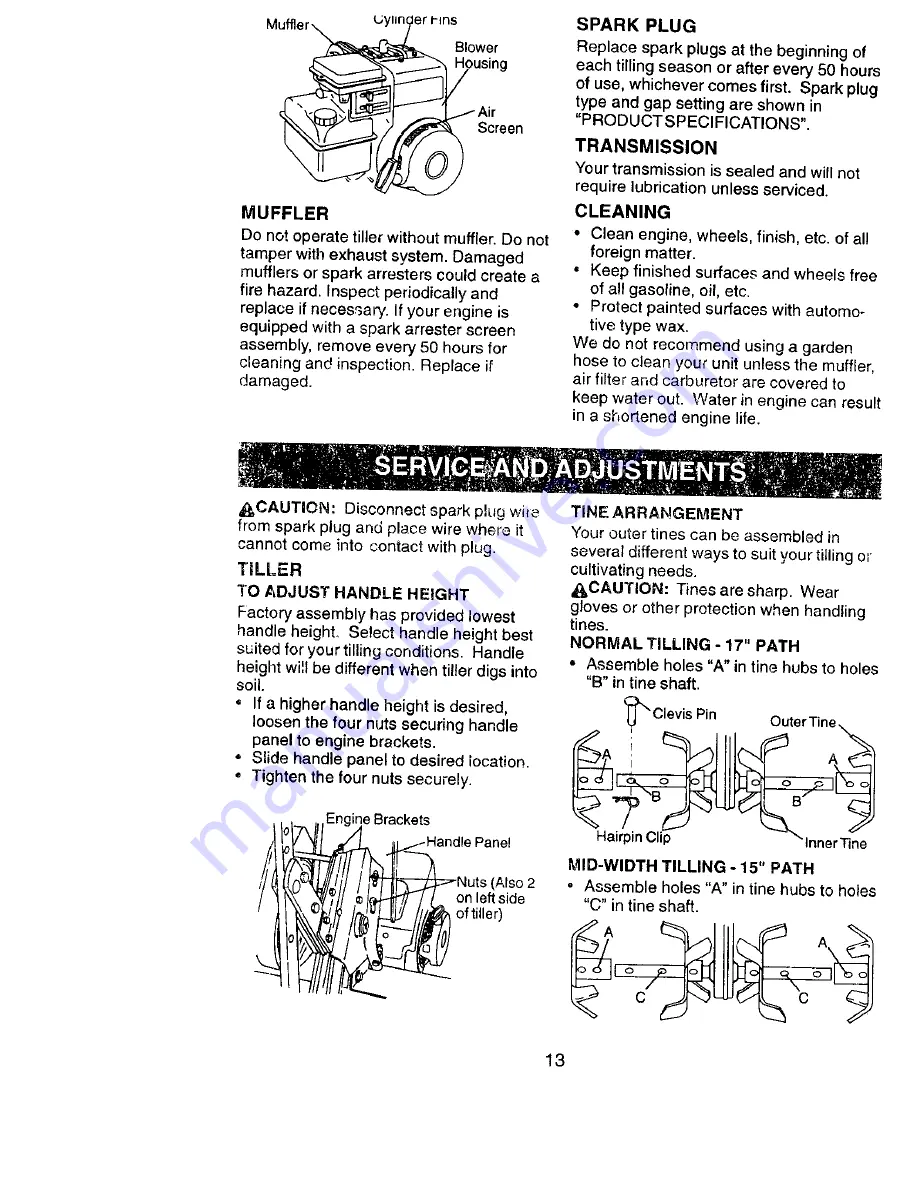 Craftsman 917.292381 Owner'S Manual Download Page 13