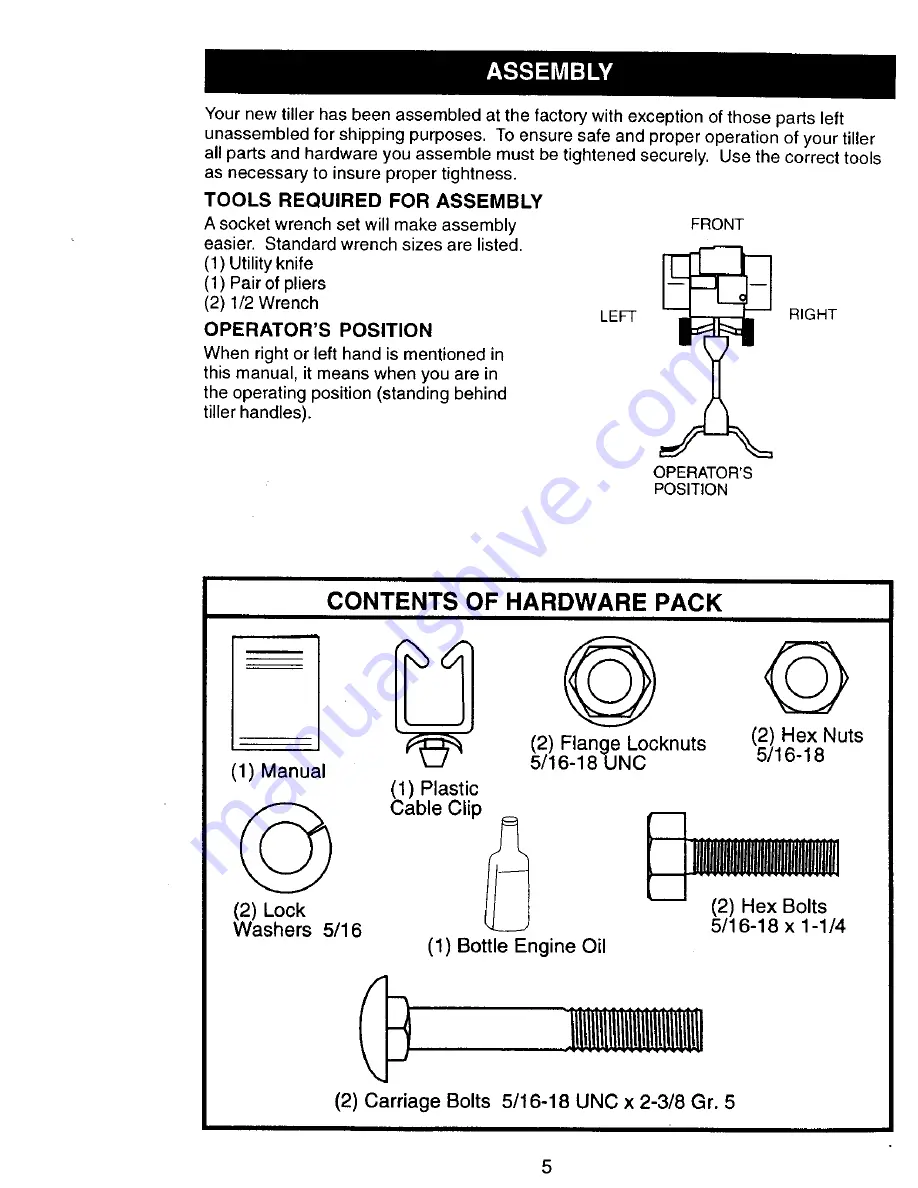 Craftsman 917.292393 Owner'S Manual Download Page 5